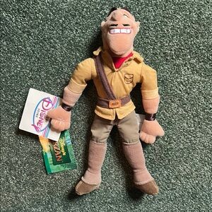 Disney Mini Beanbag Clayton 9” Doll from Tarzan. With Tags. Excellent condition
